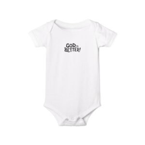God is Better! Infant Jersey One Piece Clone - Baby Bodysuit, Newborn Gift, Christian Baby Outfit, Religious Baby Clothes, Cute Infant [...]